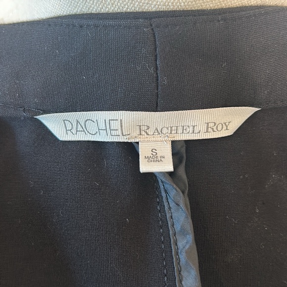 Rachel Roy Black Blazer Fitted Jersey Knit on button Soft Cotton Small - Picture 8 of 9